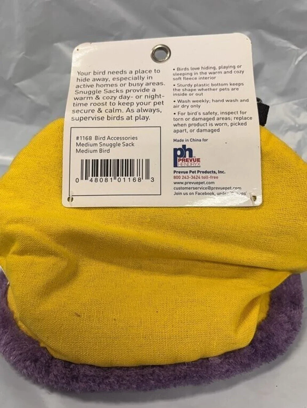 Prevue Pet Products Medium Snuggle Sack for Birds
